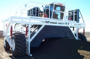 Compost turning machine 